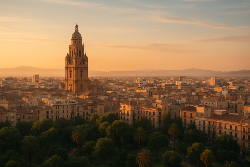 Las tendencias legales que revolucionarán la Región de Murcia en los próximos años – Intro – panorámica editorial del casco urbano de Murcia
