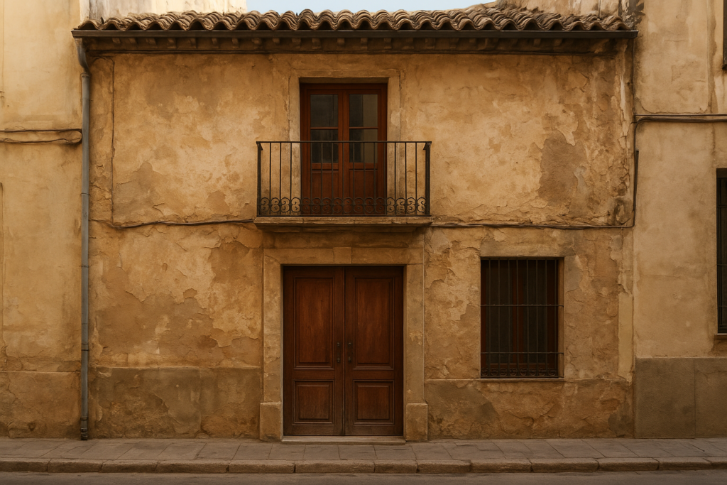 Los 7 errores legales más comunes al comprar vivienda en la Región de Murcia – Intro – fachada de vivienda en casco histórico de Murcia, est