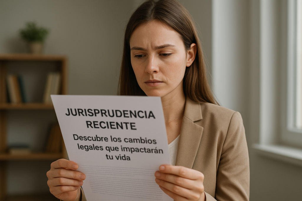 Jurisprudencia Reciente: Descubre los cambios legales que impactarán tu vida - Intro